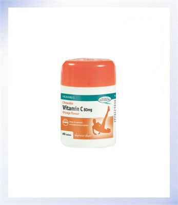 Numark Chewable Vitamin C 80mg Tablets 60s
