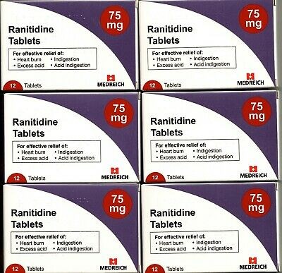 Ranitidine 75mg 12 Tablets 