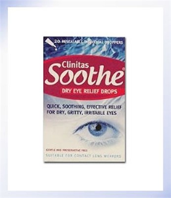Clinitas Soothe Lubricant Eye drops 20 x 0.5ml vials