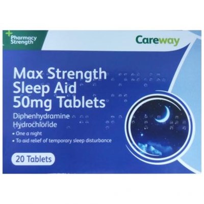 Careway Sleep Aid 50mg Tablets