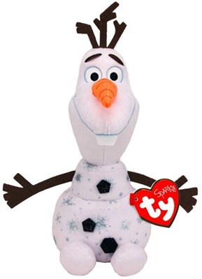 Frozen Olaf Snowman With Sound 20cm Plush Soft Toy TY Beanie Buddy