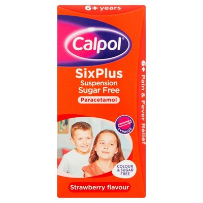 Calpol 6+ Suspension Sugar Free 80ml