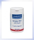 Lamberts Betaine HCl 324mg/Pepsin 5mg Tablets (8404)
