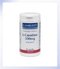 Lamberts  L -Carnitine 500mg 60 Capsules (8306)